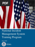 National Incident Management System Training Program