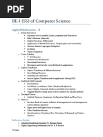 BE-I (SS) of Computer Science: Applied Mathematics - II