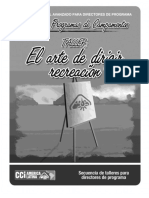 Taller El Arte de Dirigir Recreacion - Manual