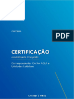 Cartilha Certificação Modalidade Completa