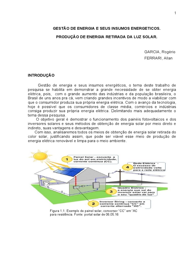 Potencial da Energia Solar Fotovoltaica | PDF | Fotovoltaica | Energia ...