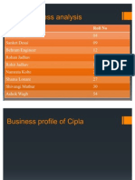 Cipla Business Analysis