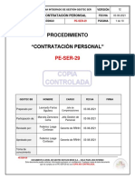 Pe-Ser-29 Procedimiento Contratación