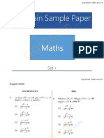 JEE Main Sample Paper Maths 1