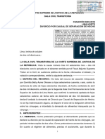 Corte Suprema niega indemnización y ordena cese de alimentos