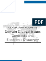 Domain 3: Legal Issues: Contracts and Electronic Discovery