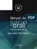 Manual Del Juicio Oral - Juan Carlos Ortiz Romero