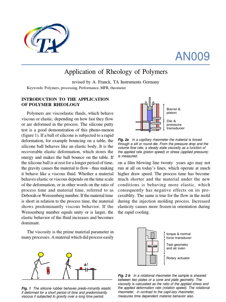 Polymer Rheology Fundamentals and Applications | PDF | Rheology | Viscosity