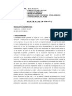 SENTENCIA (N°074-2014) : Resolución Número Seis