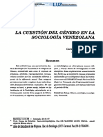 Sosiologia en Venezuela