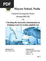 Testing Drinking Water for Bacterial Contamination | PDF | Water | Sulfide