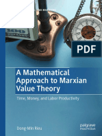 Rieu (2022) A Mathematical Approach To Marxian Value Theory. Time, Money, and Labor Productivity
