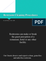 Restroom Cleaning Procedures