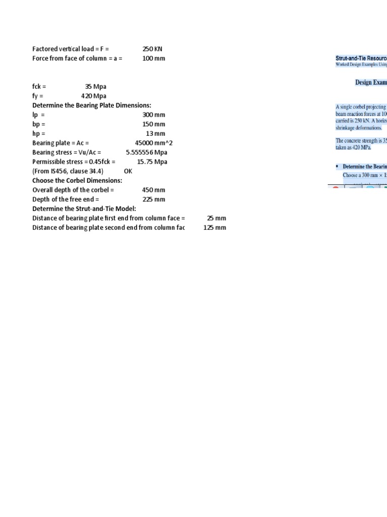 Corbel Design1 | PDF | Concrete | Column