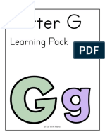 Letter G Preschool Worksheets