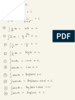 Integration CLass 12 Fprmulas