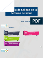 Reforma Salud Garantía Calidad