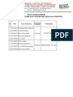 Daftar Kelompok Praktikum