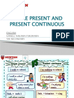 SIMPLE PRESENT AND PRESENT CONTINUOUS 5 Secondary