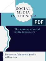 Social Media Influencers