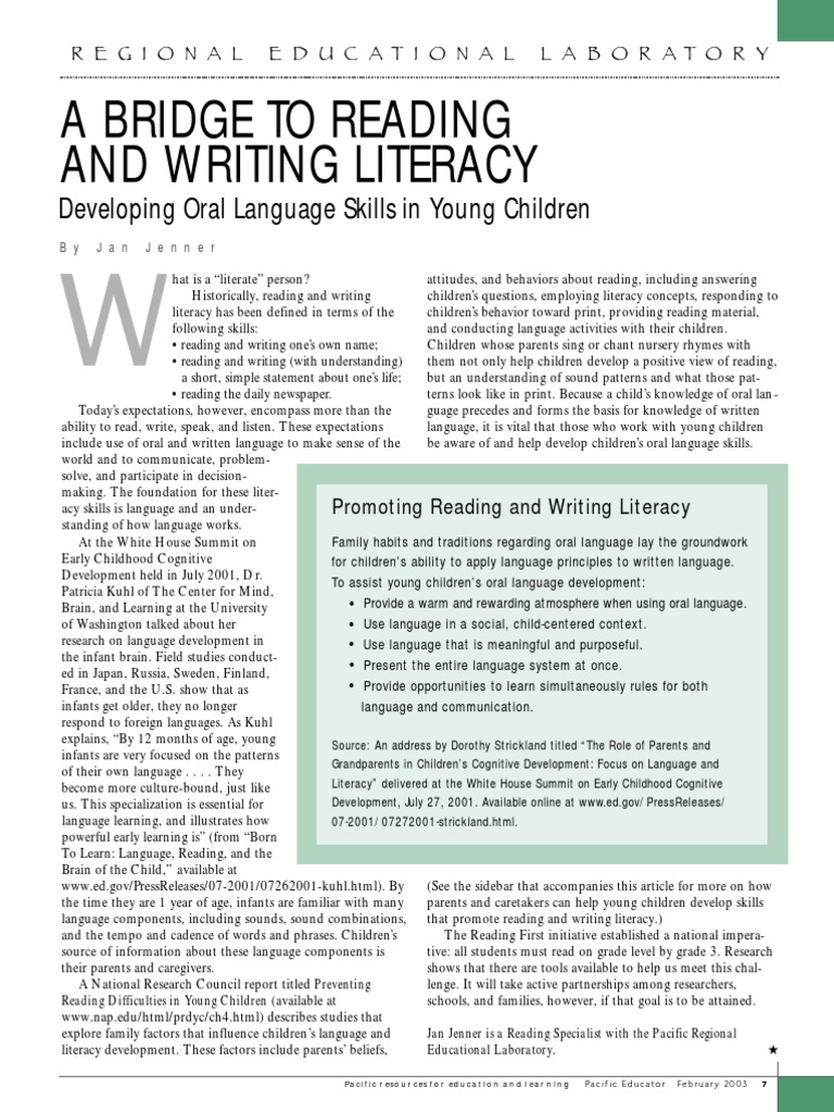 Enhancing Early Childhood Literacy Skills | PDF | Literacy | Language ...