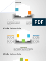 1178 3d Cube Shape Powerpoint Wide