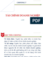 Chuong 7 - Tai Chinh Doanh Nghiep - SV