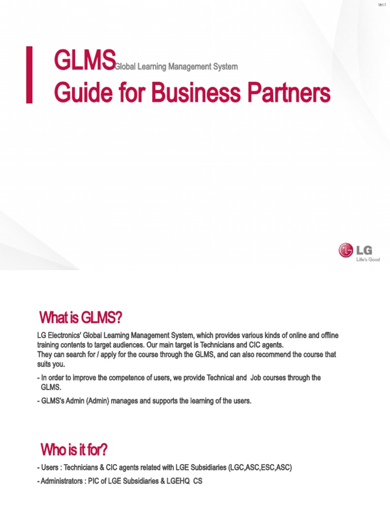 GLMS User Guide For Business Partners - Ver1.2 | PDF | Information ...