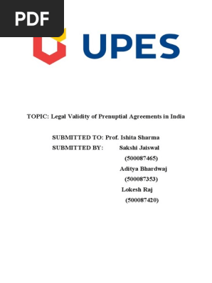 PRENUPTIAL AGREEMENT