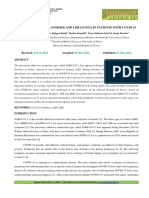 Alterations in CRP, D-Dimer and LDH Levels in Patients With Covid 19