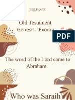 Bible Quiz: Old Testament Genesis - Exodus