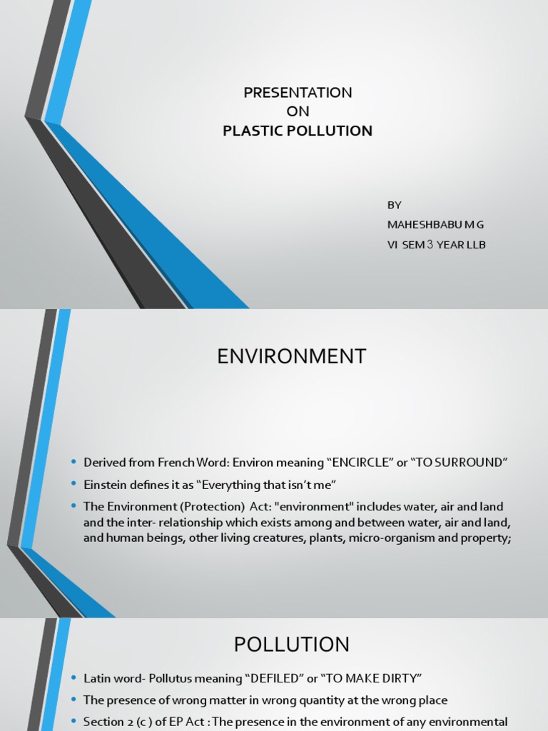 Plastic Pollution | PDF | Plastic | Waste Management
