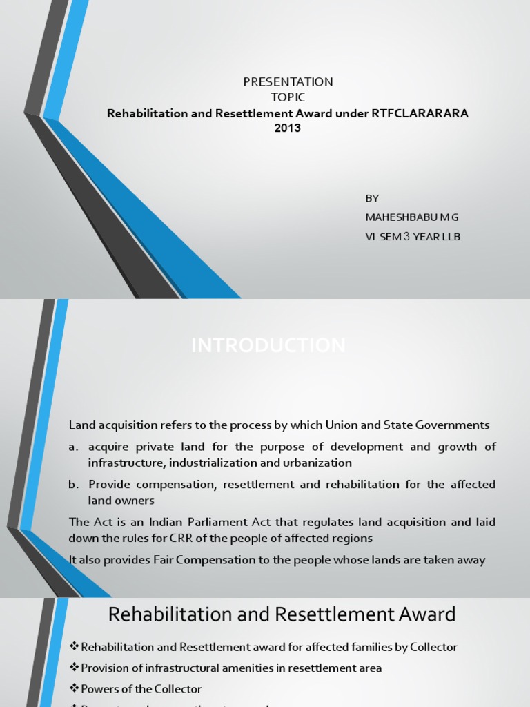 Rehabilitation and Resettlement Award Overview | PDF | Justice | Crime ...