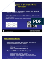 Human Exposure To Brominated Flame Retardants