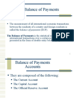 The Balance of Payments Is The Statistical Record of A Country's