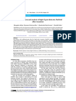 Design, Simulation and Analysis of High-K Gate Dielectric FinField Effect Transistor