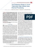 Improving Low-Frequency Noise in 14-Nm Finfet by Optimized High-K/Metal Gate Thermal Processing
