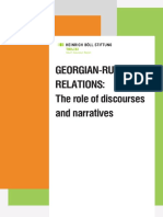 GEORGIAN-RUSSIAN RELATIONS - The Role of Discourses and Narratives