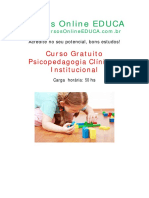Curso de Pscicopedagogia Clinica e Institucional - Educa