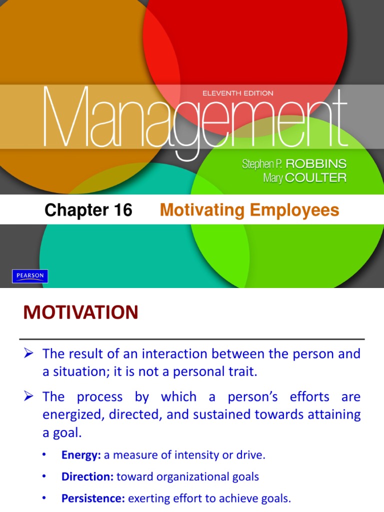 Chap 16 Motivating Employees | PDF | Motivational | Motivation