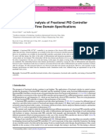 Experimental Analysis of Fractional PID Controller Parameters