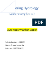 Hydrology 0 Lab Report