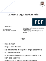 La Justice Organisationnelle