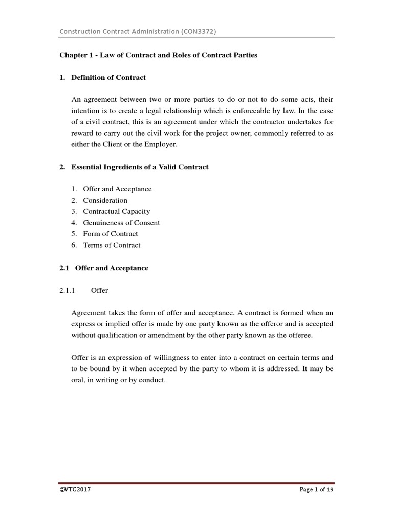 Construction Contract Essentials | PDF | Damages | Breach Of Contract