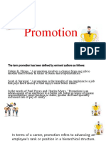 Guidelines On Promotion