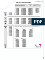 Answer Sheet - Multiple-Choice Questions