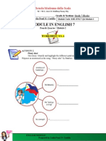 Module in English 7: Scuola Madonna Della Scala