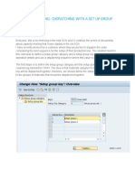 Capacity Levelling: Dispatching With A Set Up Group