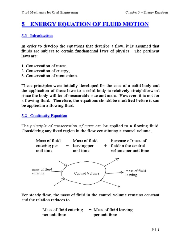 5 Energy | PDF | Fluid Dynamics | Flow Measurement