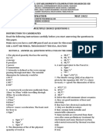 3 Term Examination May 2022
